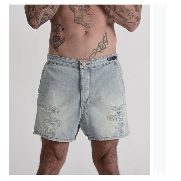 One Teaspoon Revolve London Mr Blonde Jean Shorts Size 28 - Picture 3 of 10